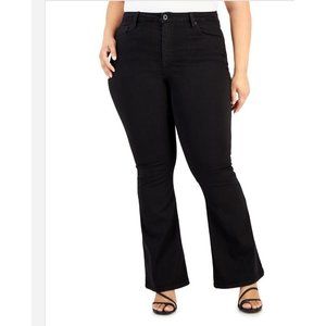 RE gÃ©nÃ©ration 24 Black Flare Jeans - Plus Size Denim Pants